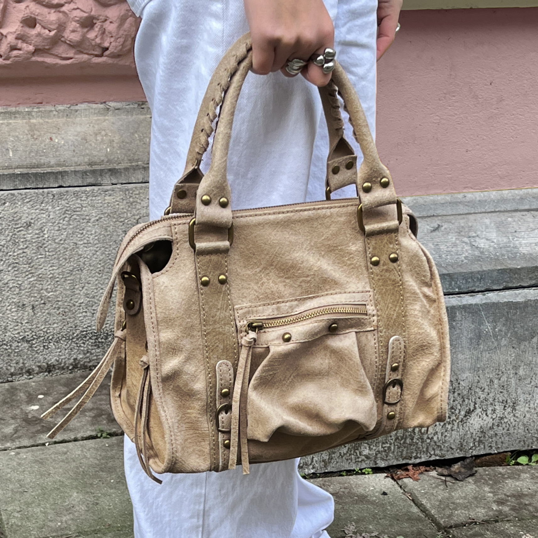 City bag medium taupe