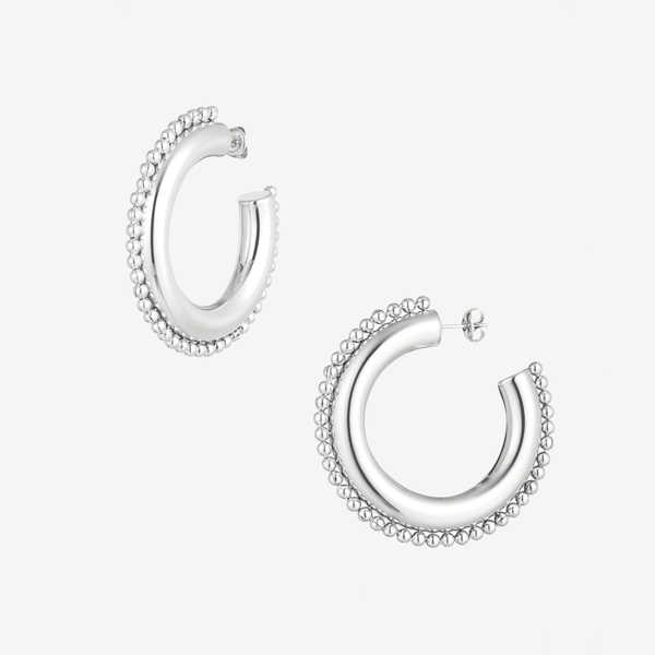Fleur earrings silver