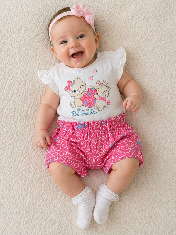Zomerset Katjes & Hartjes (roze/wit)