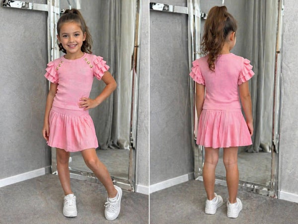 Pretty Pink Ruffle Set