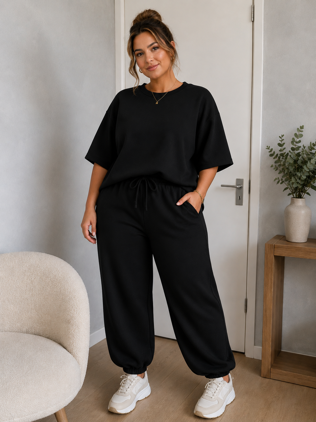 Comfort set met steentjes