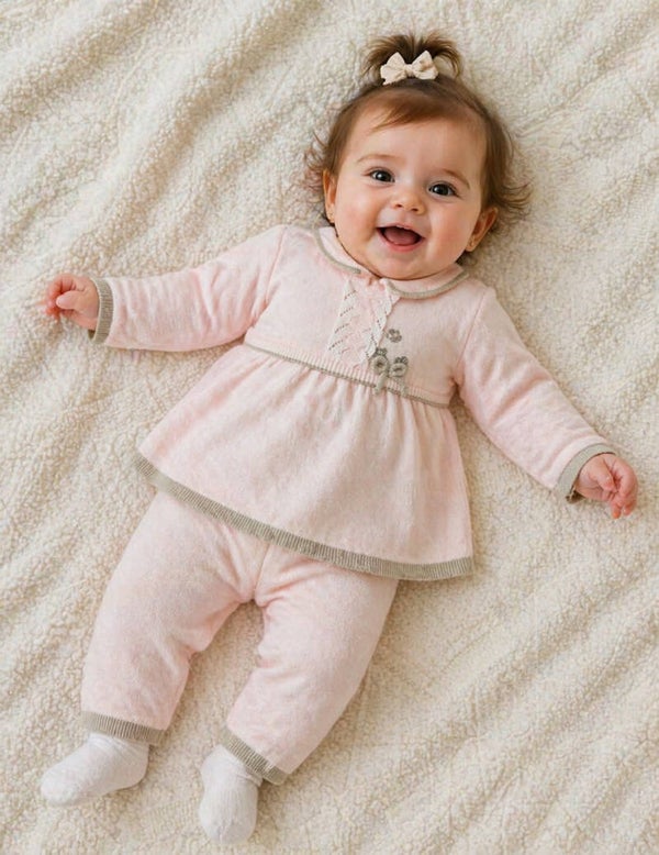 Soft Blossom Baby Set (roze)