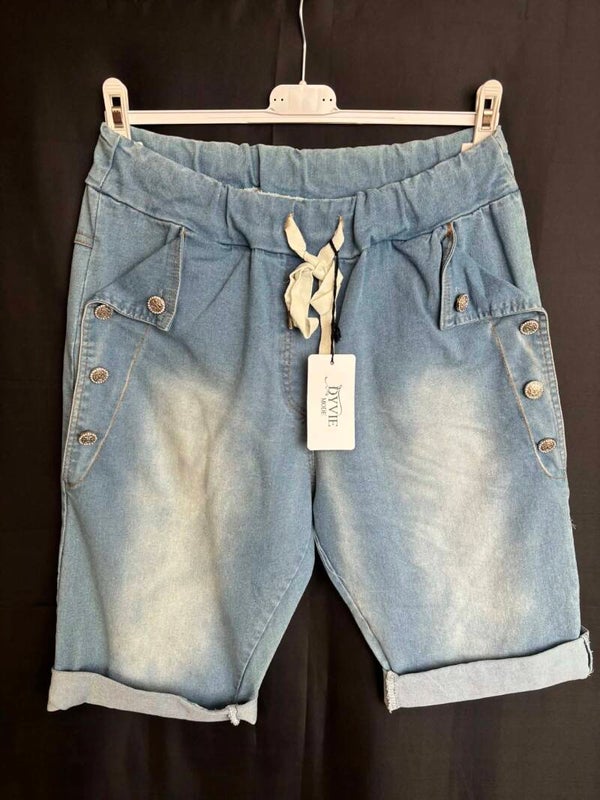 Casual Chic Denim Bermuda