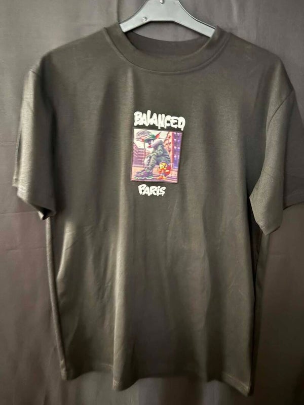Balanced Tweety & Sylverster T-shirt (zwart)