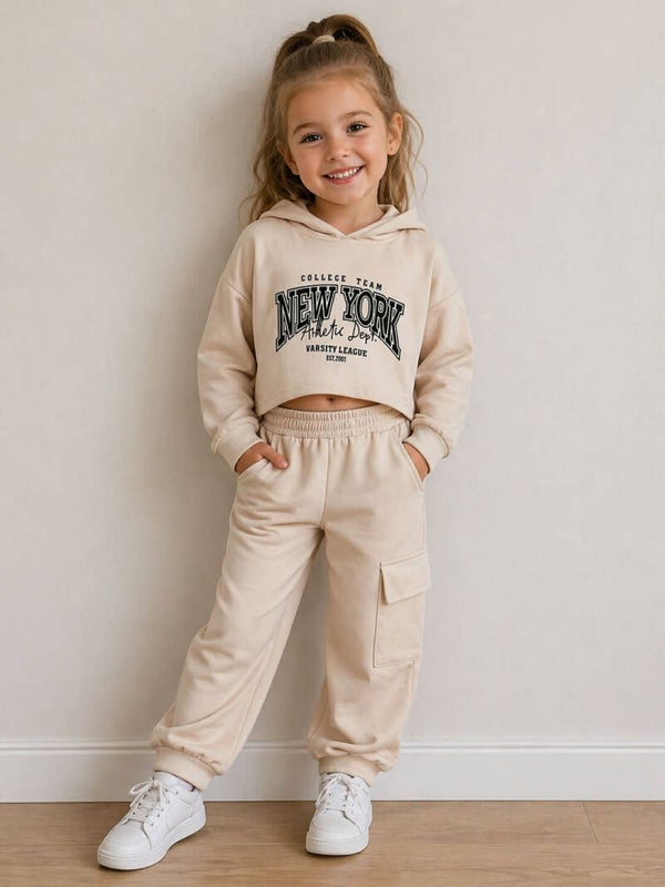 Cropped Hoodie Set