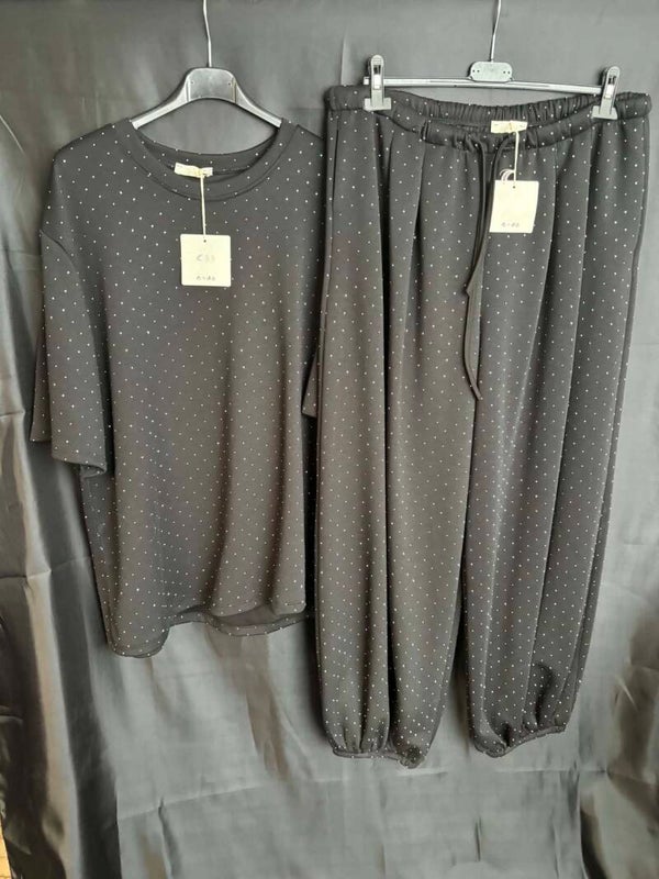 Comfort set met steentjes