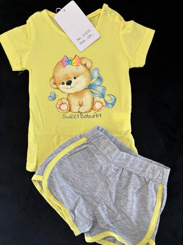 Zomerset Teddy (grijs/geel)