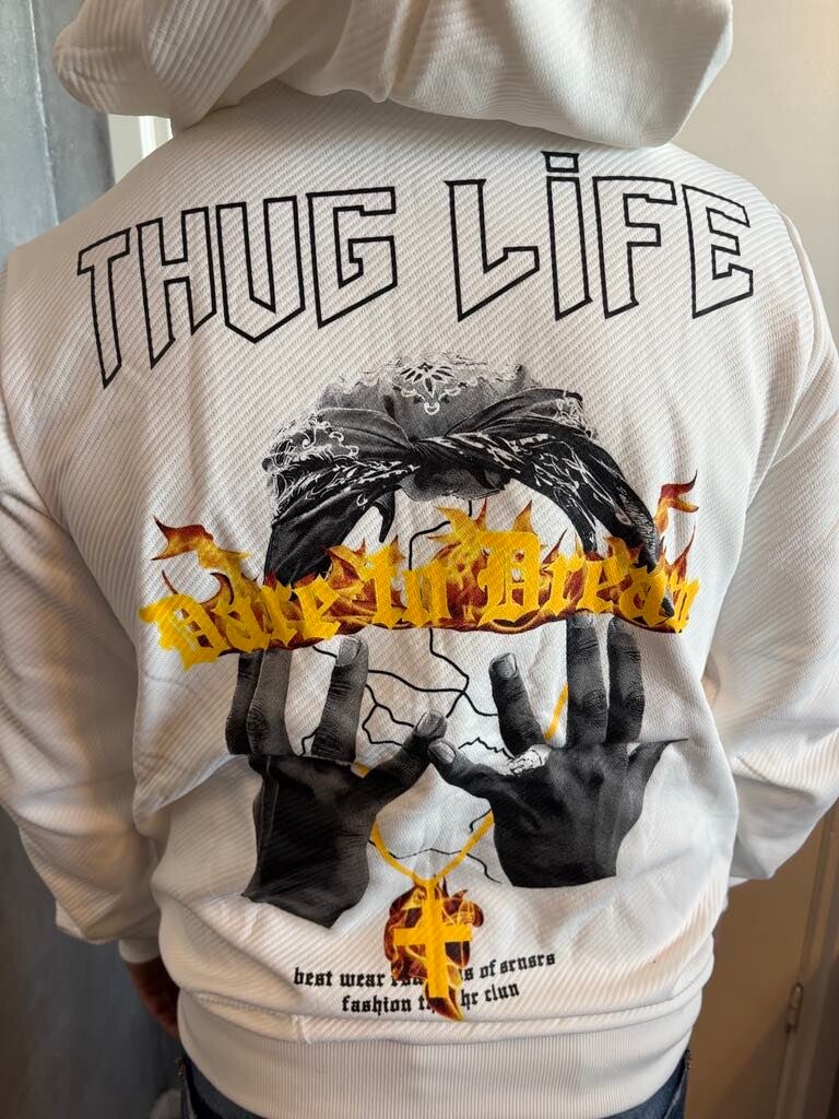 Thug Life hoodie vest