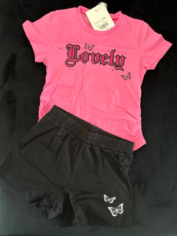 Lovely setje (roze-zwart)