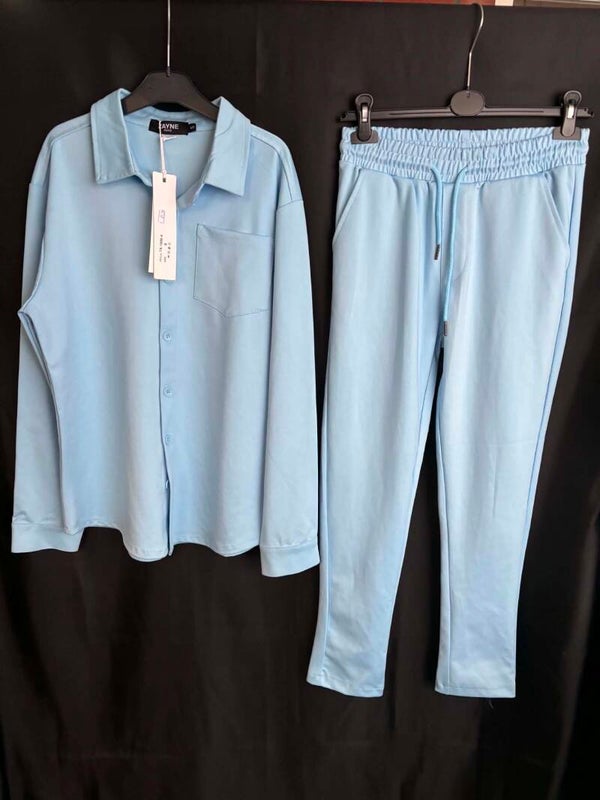 Lichtblauwe Slim Fit Set
