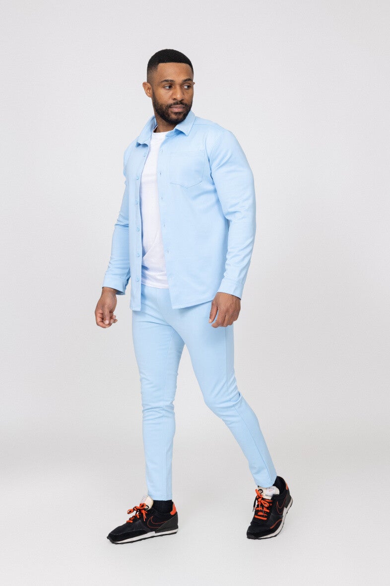 Lichtblauwe Slim Fit Set
