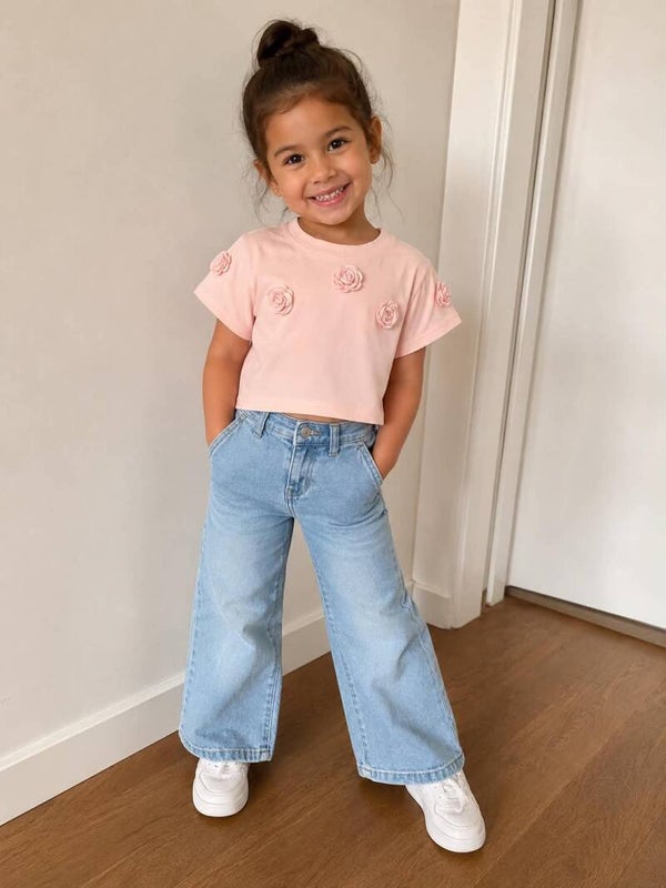 Pink bloom top