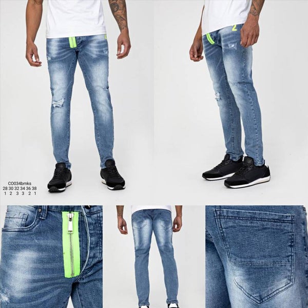 ICON Jeans met Neon Detail