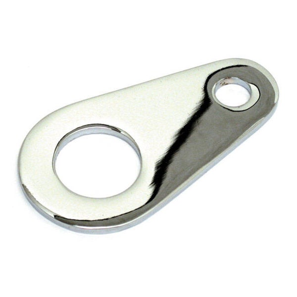 IGNITION SWITCH BRACKET, SINGLE MOUNT HOLE. CHROME. Replaces OEM 69024-77. mcs 517020