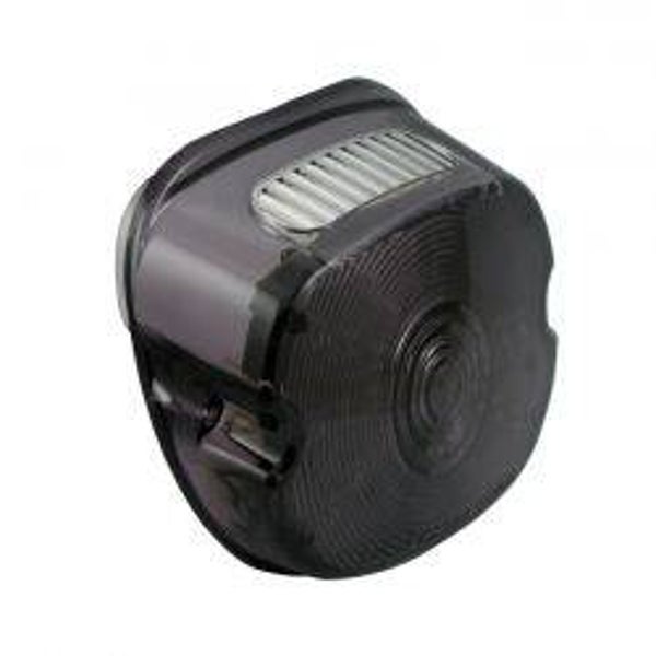 LAYDOWN LED TAILLIGHT LENS ASSEMBLY. SMOKE LENS. mcs 519534. H-D 68296-99A taillight base - Replacement reference 67800355