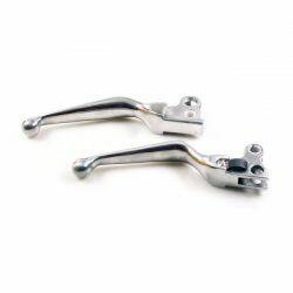 HANDLEBAR LEVER SET, 93-UP STYLE. POLISHED mcs nr 901785