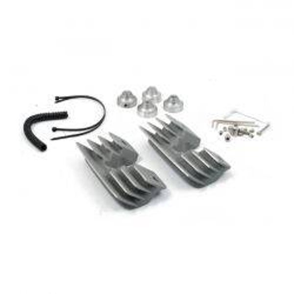HEAD BOLT BRIDGE COVER SET. FINNED, SILVER mcs nr 951460