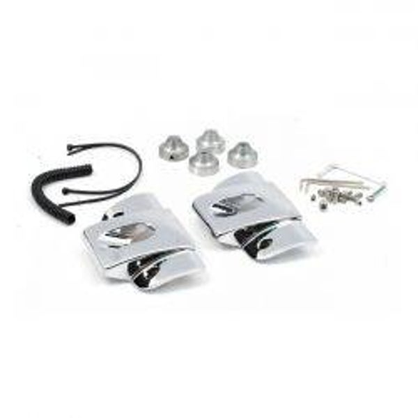 HEAD BOLT BRIDGE COVER SET. SMOOTH, CHROME mcs nr 951467