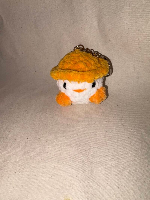 Porte clés poussin au crochet