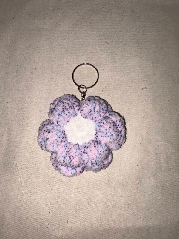 Porte clés fleur