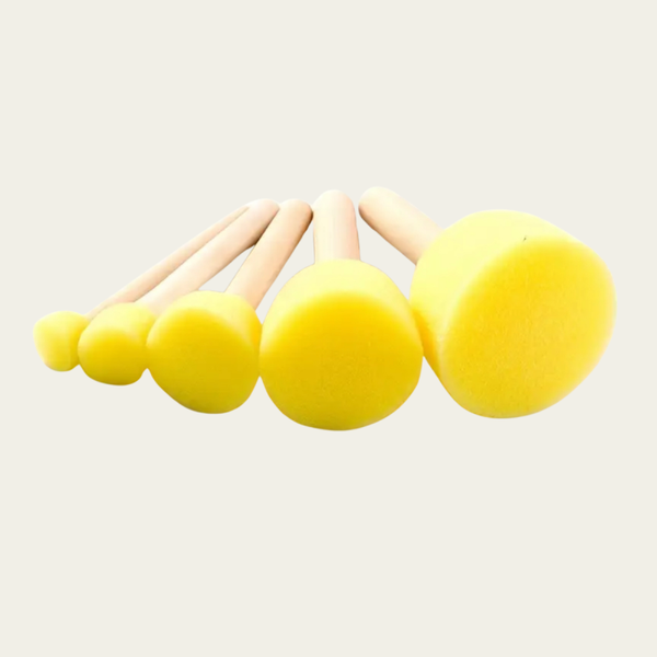 Spons op stokje |  5 Stuks