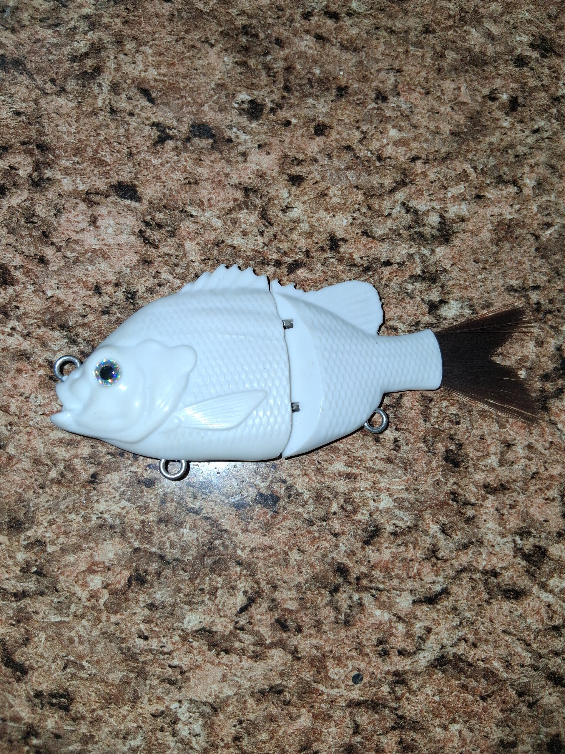 You choose coustom bluegill shaped glide bait