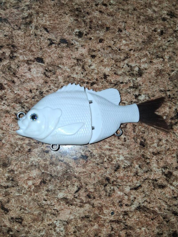 You choose coustom bluegill shaped glide bait