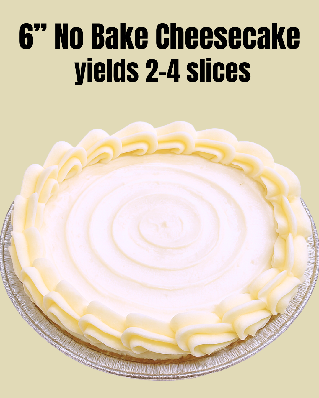 6" No Bake Cheesecakes