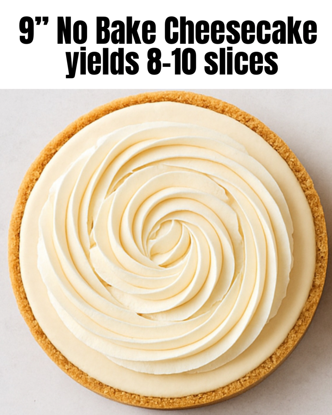 9" No Bake Cheesecakes