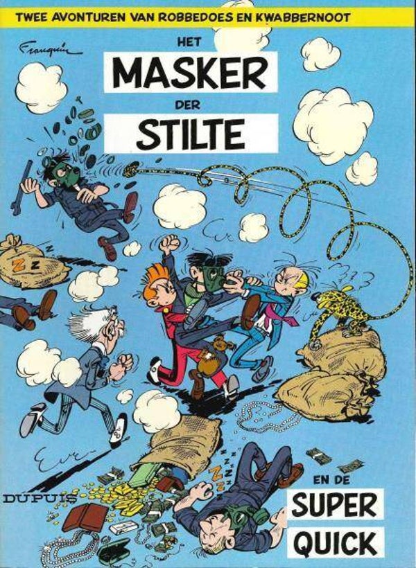 Robbedoes en Kwabbernoot 10 - Het Masker der Stilte en de Super Quick (1995) Reclame uitgave GB SC