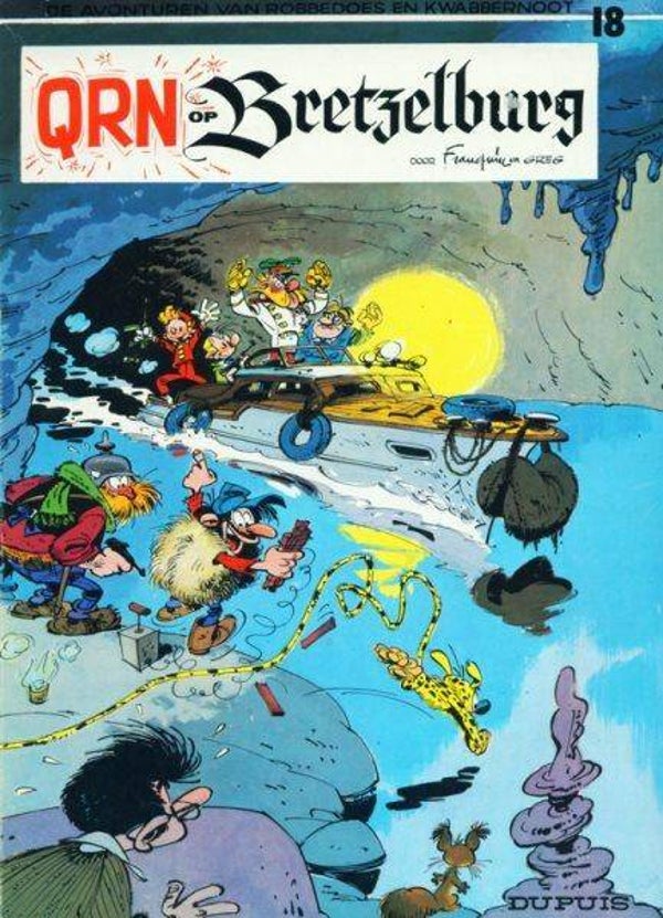 Robbedoes en Kwabbernoot 18 - QRN op Bretzelburg (1986)  6e druk SC
