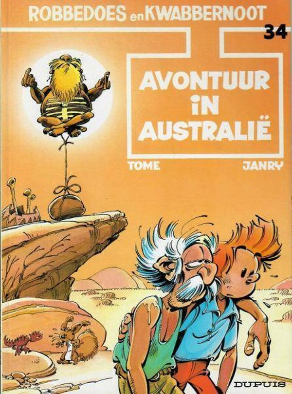 Robbedoes en Kwabbernoot 34 - Avontuur in Australië (1993) 4e druk SC