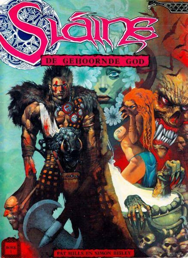 Sláine 1 - De Gehoornde God (1990) 1e druk SC