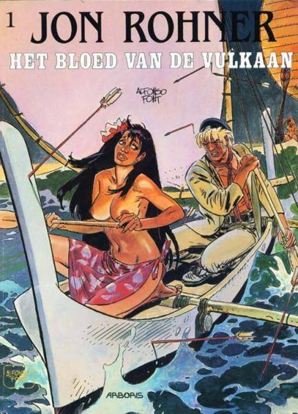 Jon Rohner 1 - Het Bloed van de Vulkaan (1991) 1e druk SC