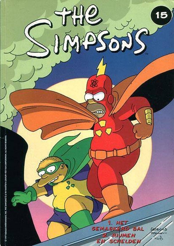 Simpsons, The, 15 - Het gemaskerd bal / Rijmen en schelden (2001) 1e druk SC
