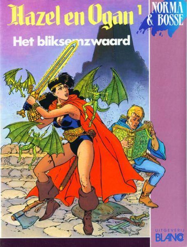Hazel en Ogan 1 - Het Bliksemzwaard (1989) 1e druk SC