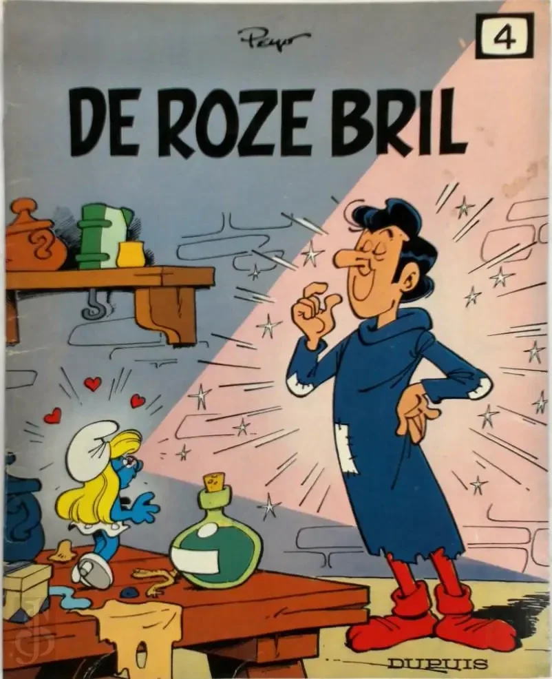 TV-Smurfen, de, 4 - De Roze Bril (1984) 1e druk SC