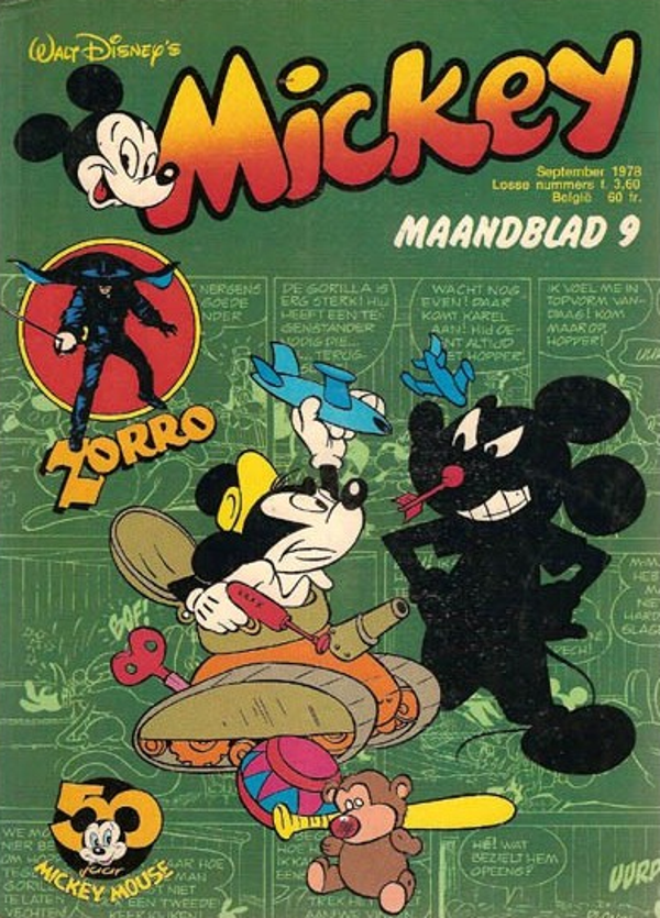 Mickey Maandblad 9 (1978) 1e druk SC