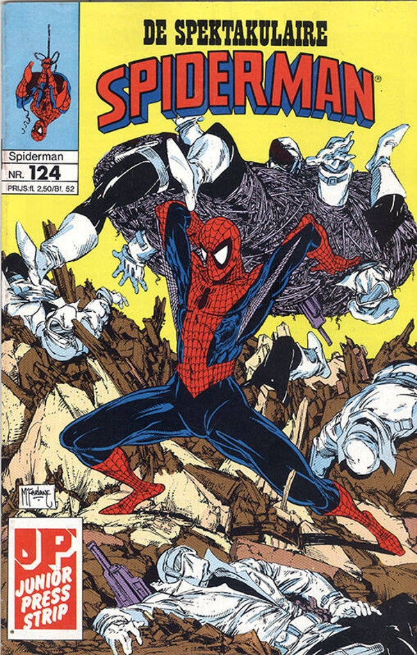 Spiderman 124, De Spectaculaire - Feest (1990 - Juniorpress)