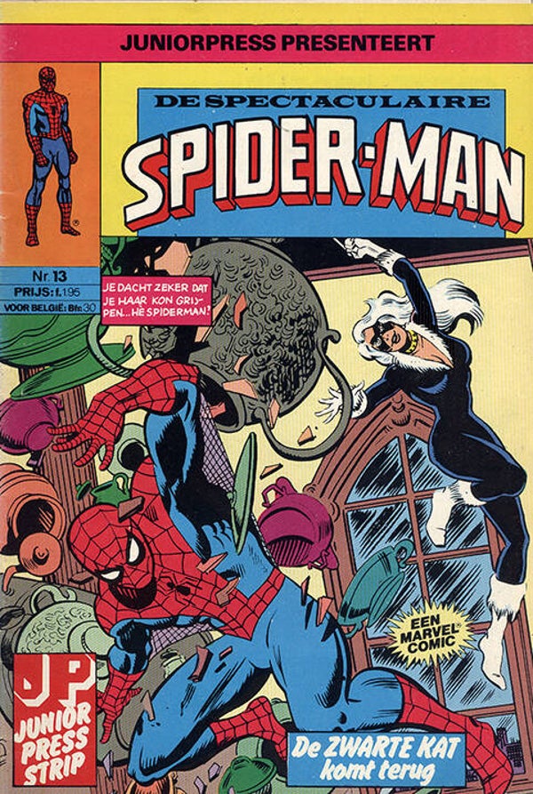 Spiderman 13, De Spectaculaire - De Zwarte Kat Komt Terug (1980 - Juniorpress)