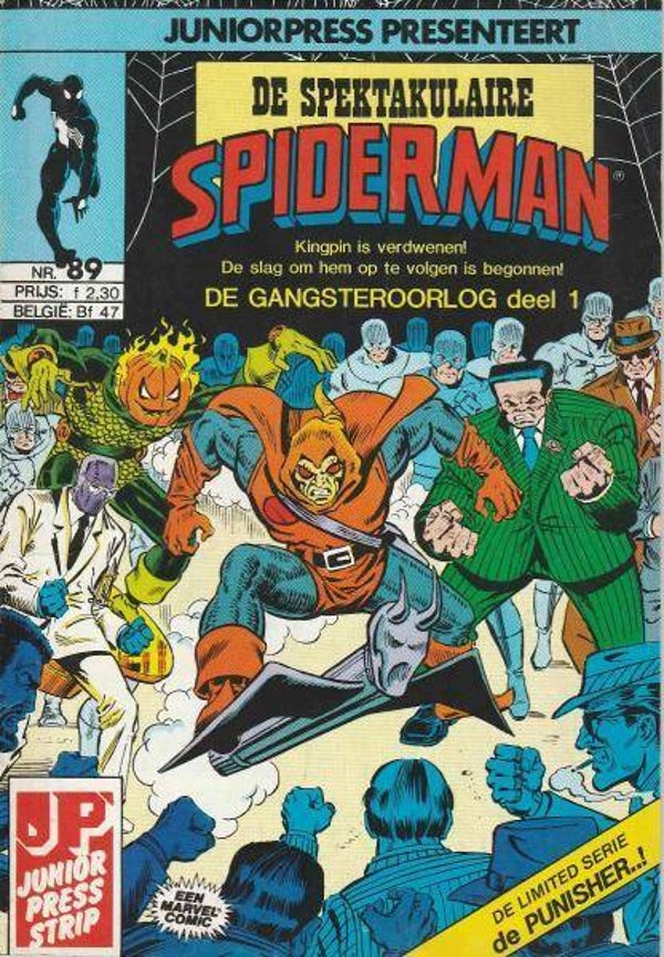 Spiderman 87, De Spectaculaire - De gangsteroorlog deel 1 + De Punisher (1987 - Juniorpress)