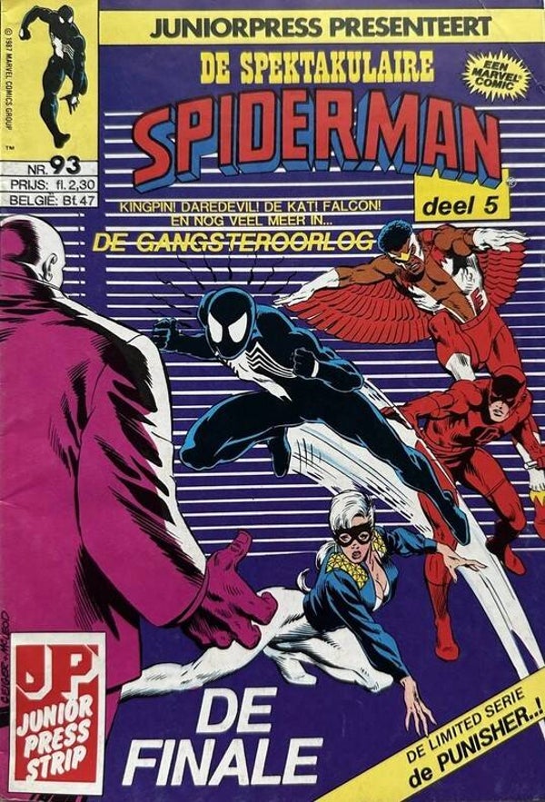 Spiderman 93, De Spectaculaire - De gangsteroorlog deel 5, de finale + De Punisher (1987 - Juniorpress)