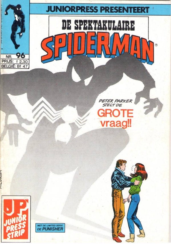Spiderman 96, De Spectaculaire - Peter Parker stelt de grote vraag!! + De Punisher (1987 - Juniorpress)