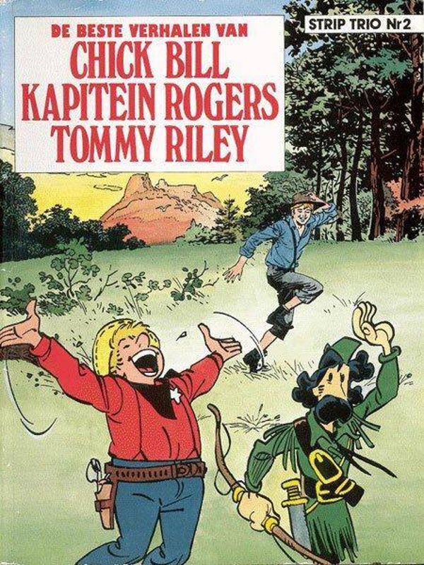 Strip Trio nr 2 - De beste verhalen van Chick Bill, Kapitein Rogers, Tommy Riley (1991) 1e druk SC