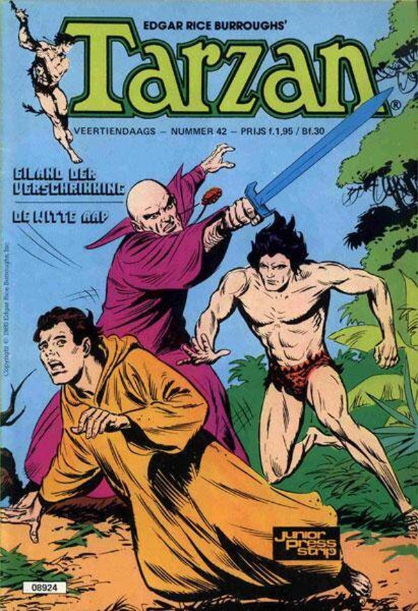 Tarzan 42 - Eiland der verschrikking + De witte aap (1980 - JuniorPress)