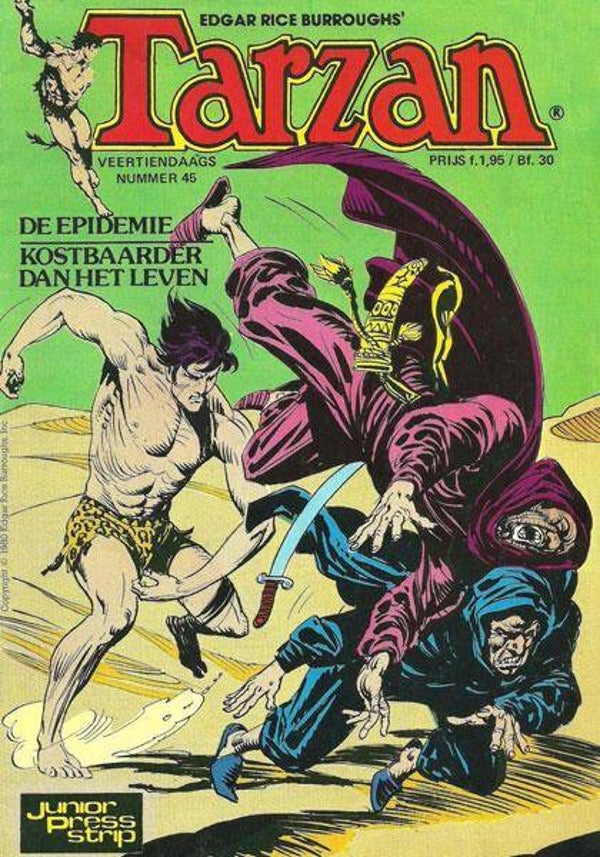 Tarzan 45 - De epidemie + Kostbaarder dan het leven (1980 - JuniorPress)