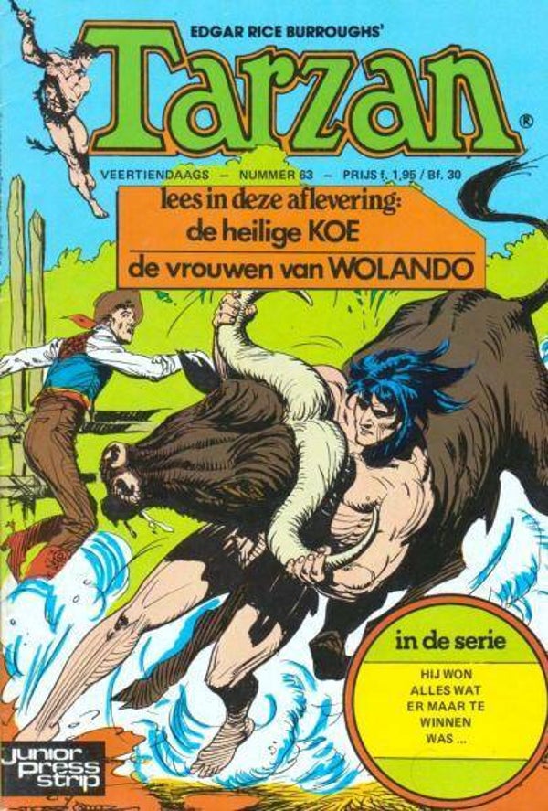 Tarzan 63 - De heilige koe + De vrouwen van Wolando (1981 - JuniorPress)