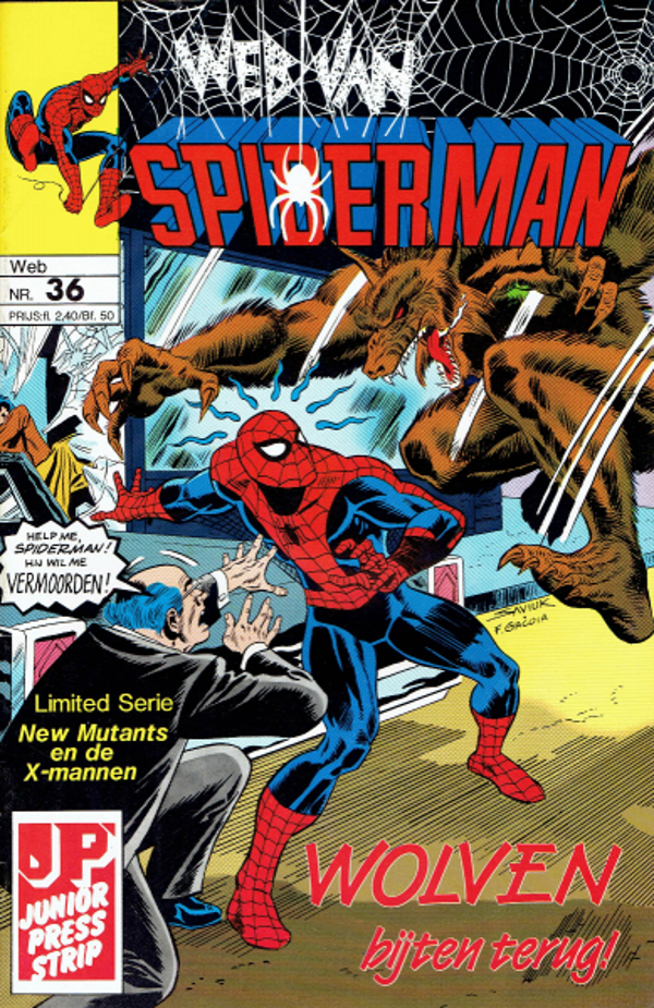 Spiderman 36, Web van - Wolven Bijten Terug (1989 - Juniorpress)