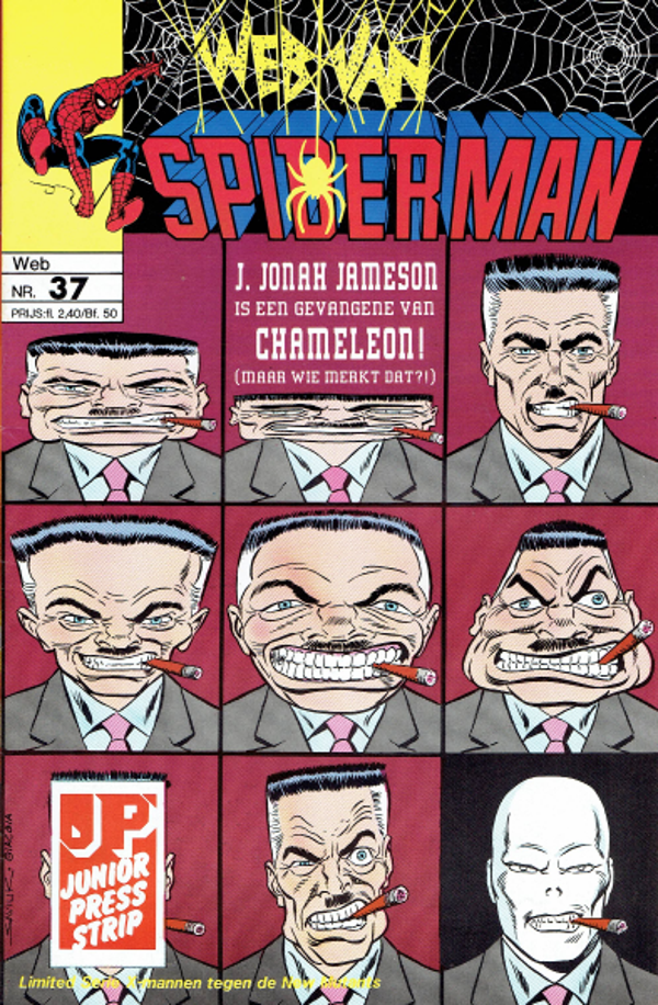 Spiderman 43, Web van - Grizzly wil zijn revanche (1990 - Juniorpress)