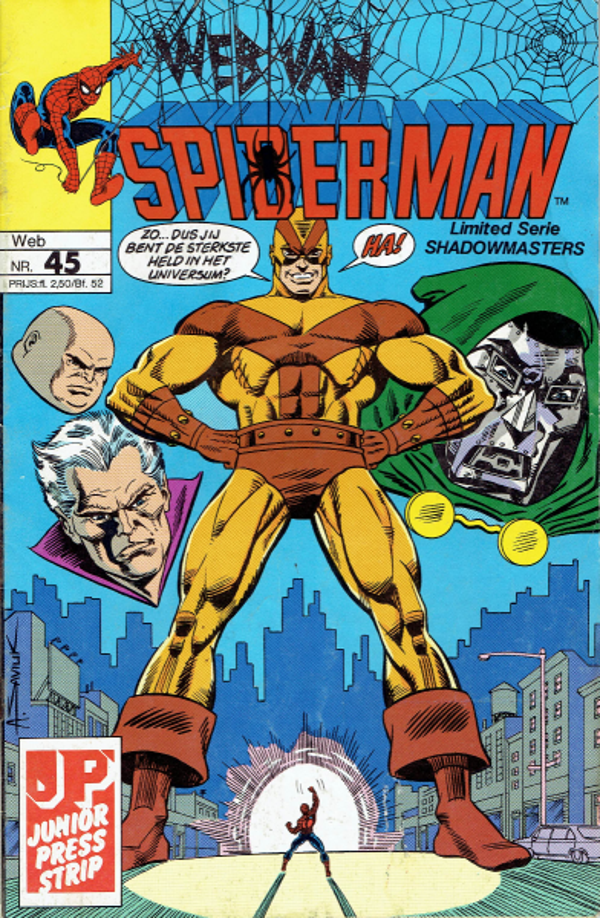 Spiderman 45, Web van - Hoge bomen vangen veel wind (1990 - Juniorpress)